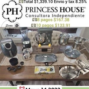 Paquete de princess house en plan de pagos tenemos envios a todo estados unidos